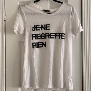 Je ne regrette rien saying rag&bone tshirt